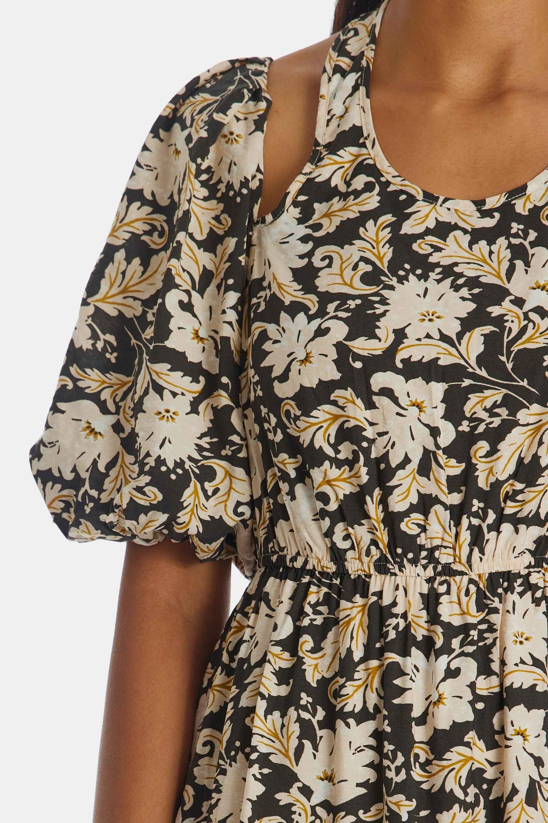 Cut Out Halter Floral Print Midi Dress sold by Lord & Taylor product image thumbnail 4