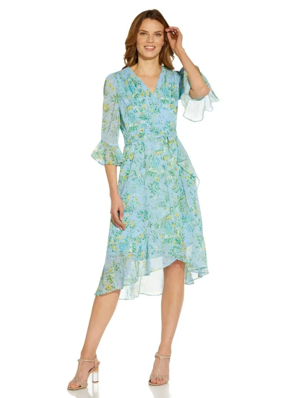 Floral Ruffle Wrap Dress sold by Lord & Taylor