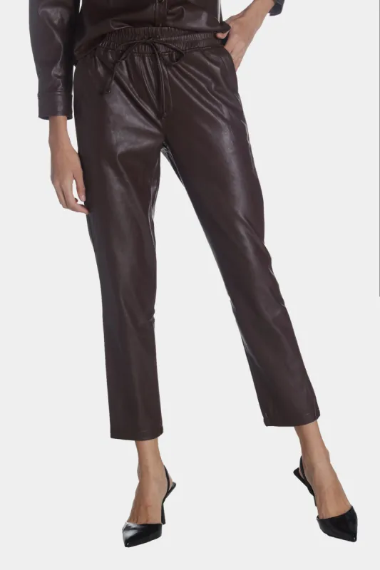 Alanna Faux Leather Drawstring Pants sold by Lord & Taylor