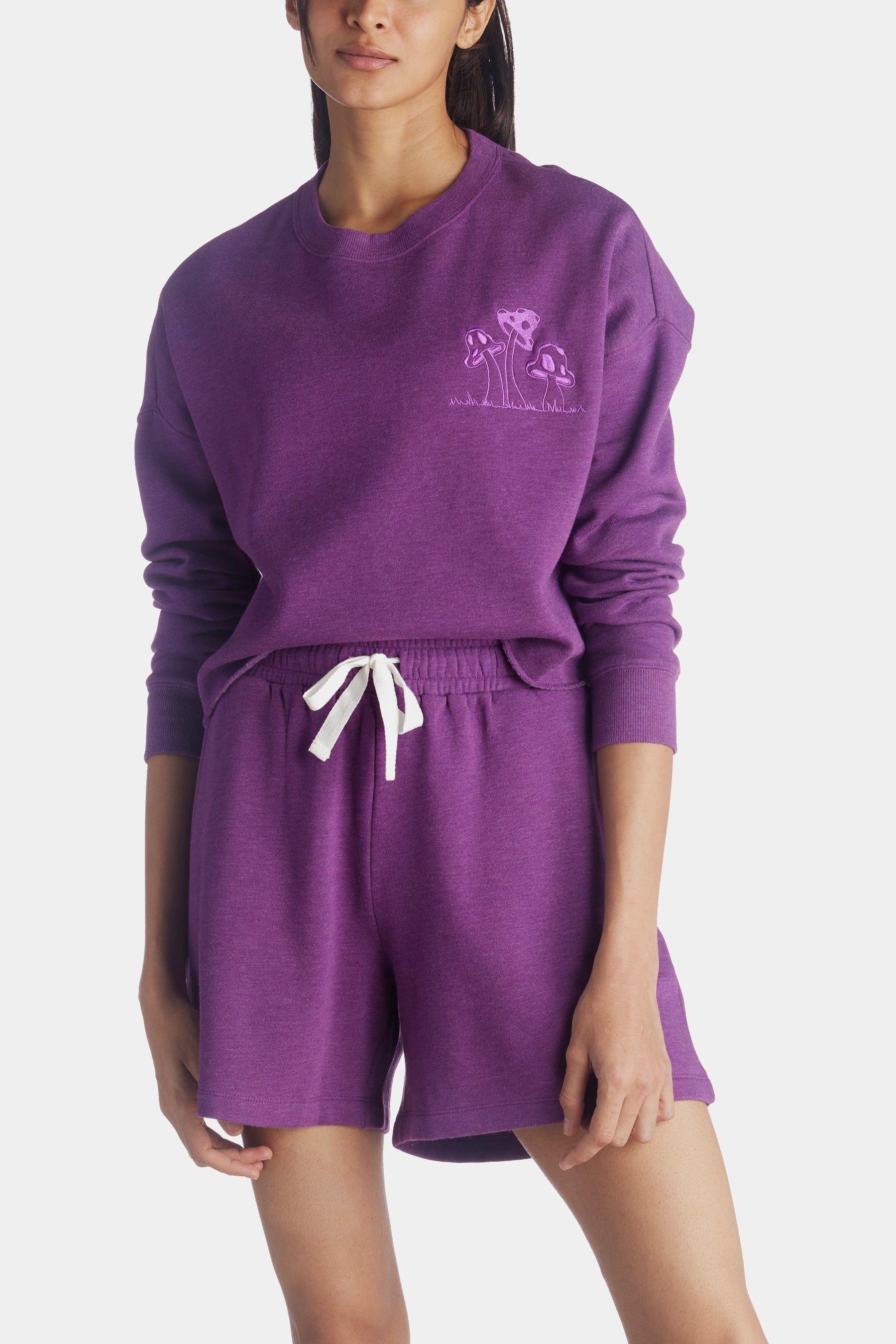 Embroidered Mushroom Fleece Sweatshirt sold by Lord & Taylor product image thumbnail 6