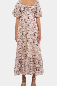 Linen Floral Maxi Dress sold by Lord & Taylor