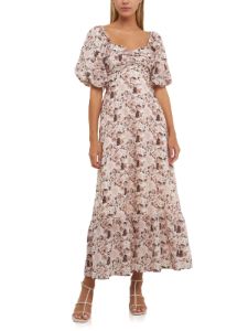 Linen Floral Maxi Dress sold by Lord & Taylor