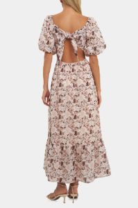 Linen Floral Maxi Dress sold by Lord & Taylor
