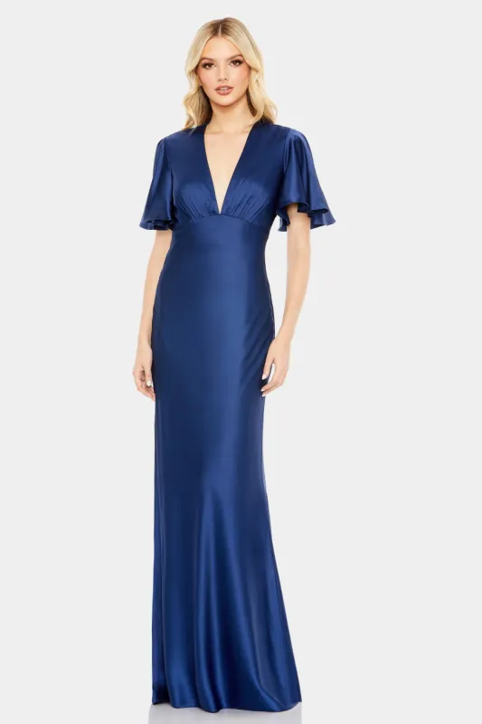 Short Sleeve Trumpet Gown sold by Lord & Taylor
