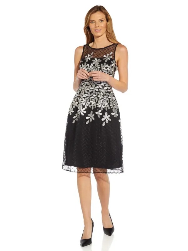 Embroidered Fit & Flare Cocktail Dress sold by Lord & Taylor