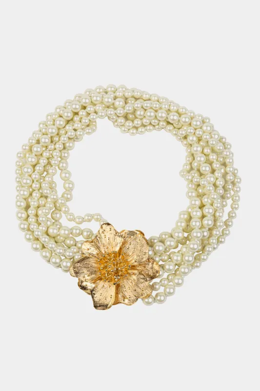 Magnolia Flower Pearl Necklace sold by Lord & Taylor