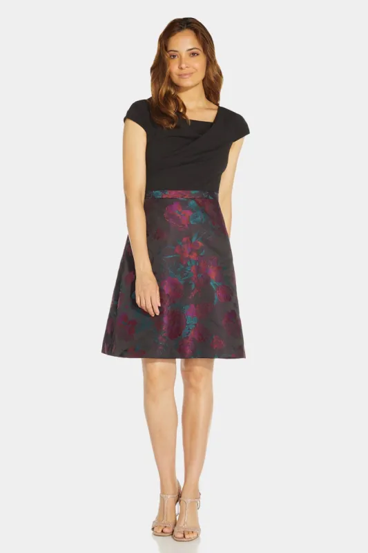 Knit Crepe And Jacquard Dress sold by Lord & Taylor