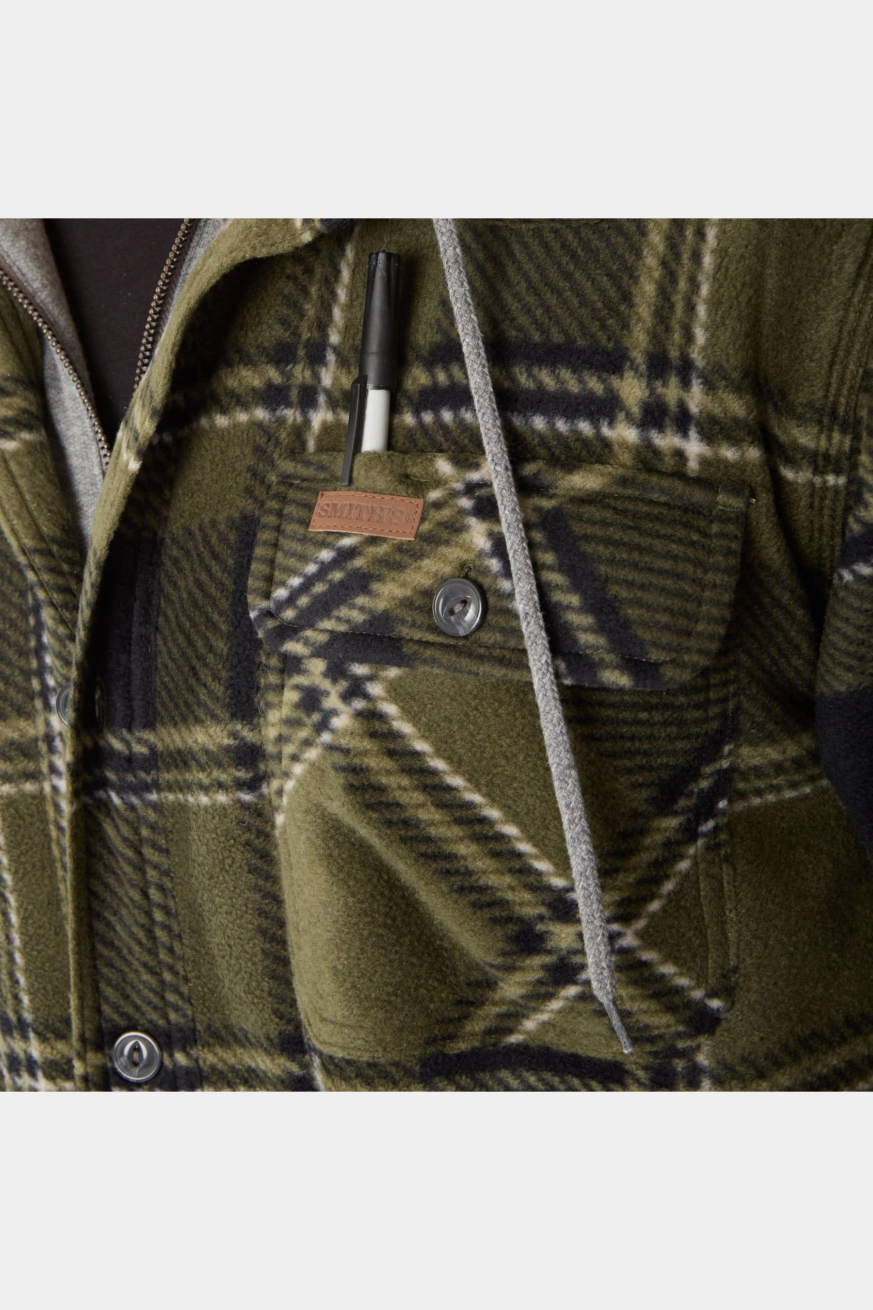 Sherpa-Lined Microfleece Shirt Jacket sold by Lord & Taylor product image thumbnail 4