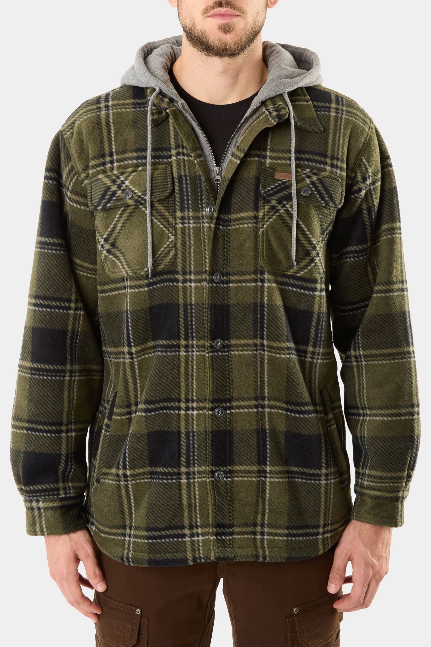 Sherpa-Lined Microfleece Shirt Jacket sold by Lord & Taylor