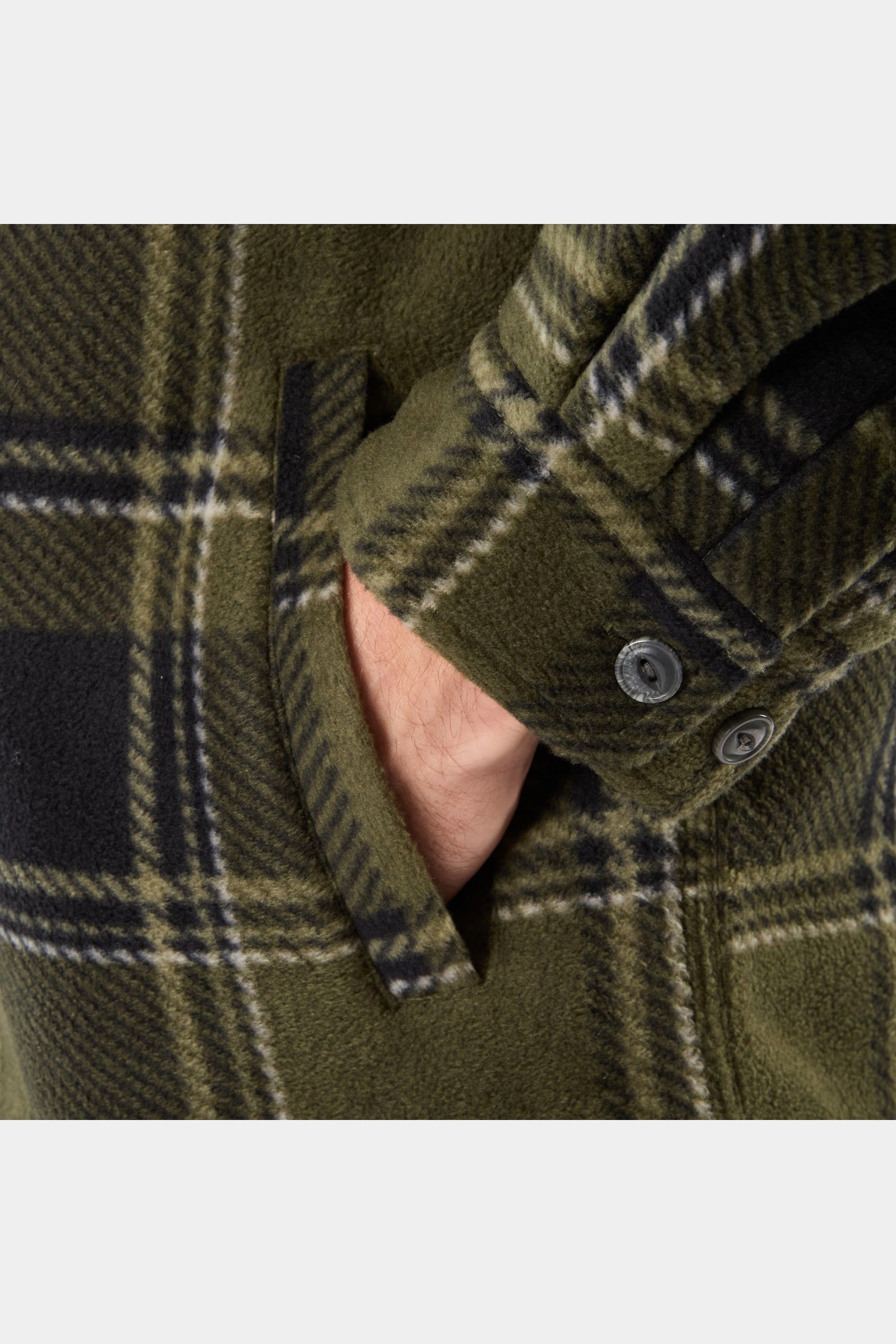 Sherpa-Lined Microfleece Shirt Jacket sold by Lord & Taylor product image thumbnail 5