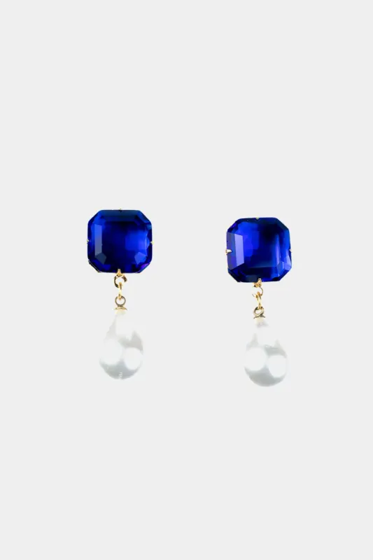 Sapphire And Pearl Drop Earrings sold by Lord & Taylor
