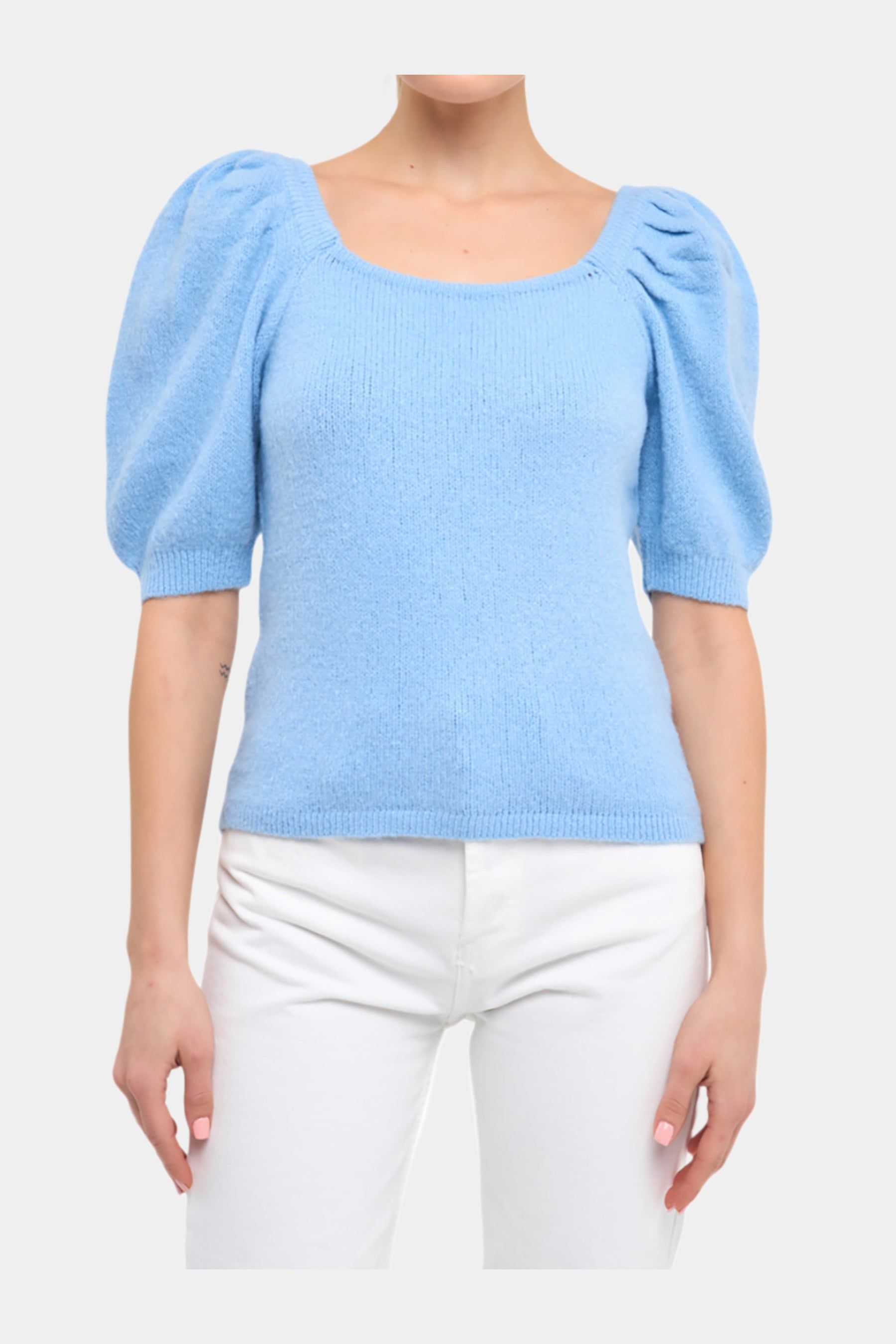 Short Puff Sleeve Sweater sold by Lord & Taylor product image thumbnail 5