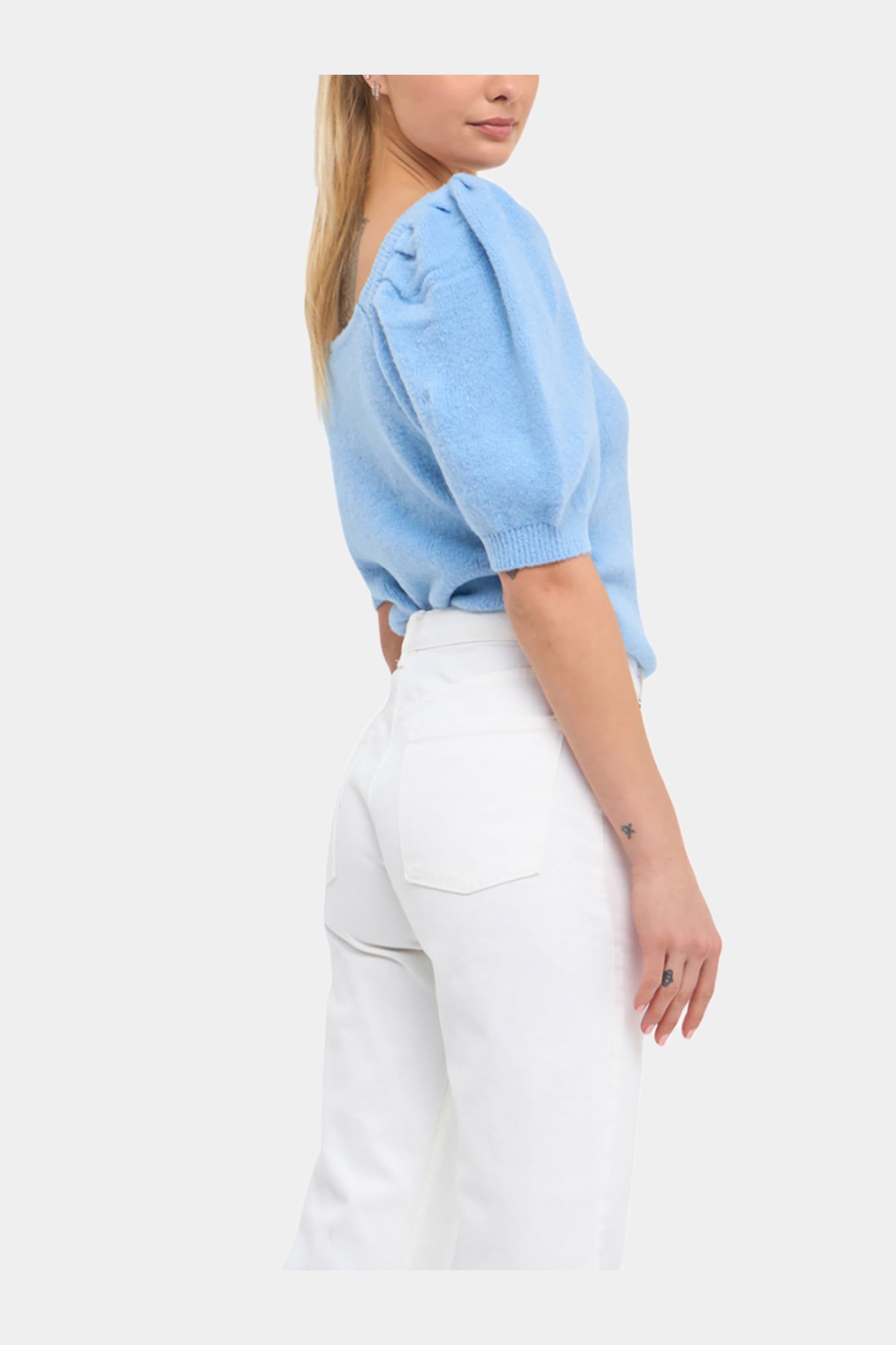 Short Puff Sleeve Sweater sold by Lord & Taylor product image thumbnail 3