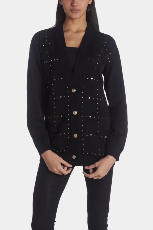Stud Cardigan sold by Lord & Taylor