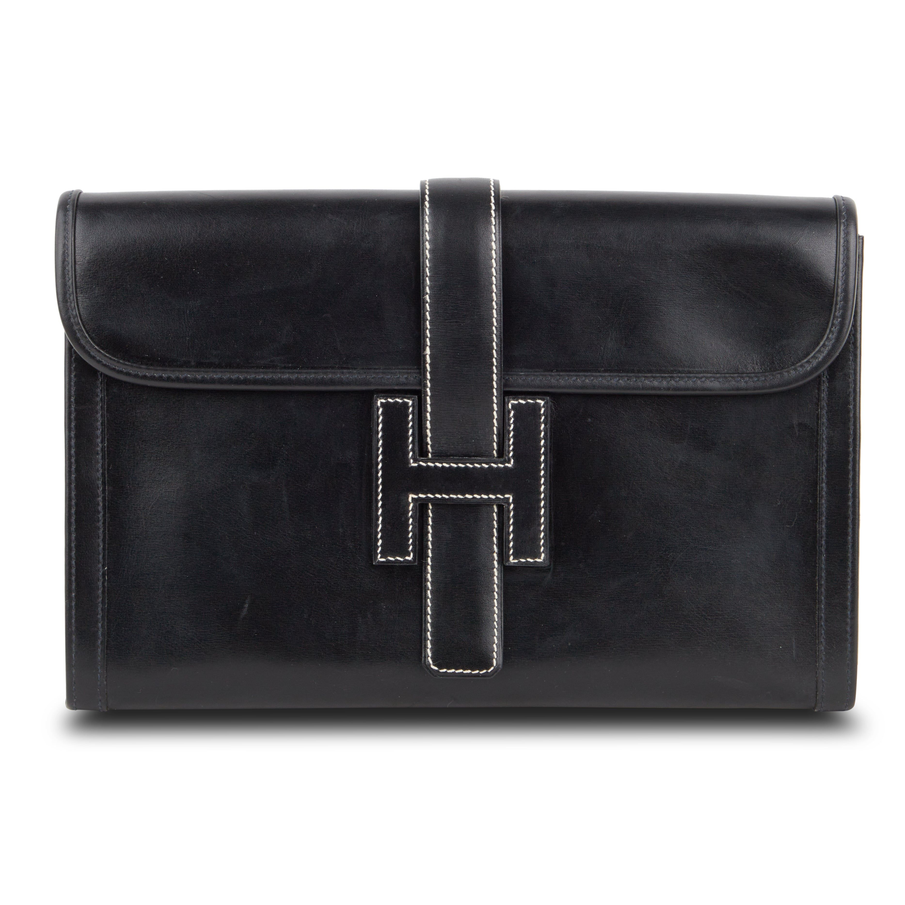 Jige Box Calf Clutch sold by Lord & Taylor product image thumbnail 7