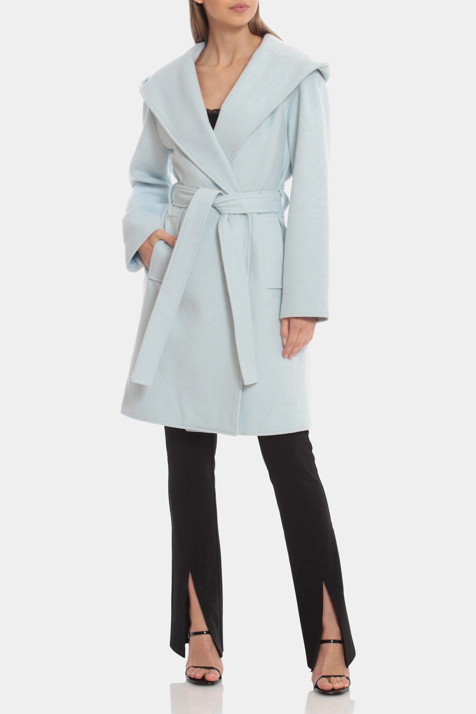 Belted Twill Hooded Robe Coat sold by Lord & Taylor product image thumbnail 9