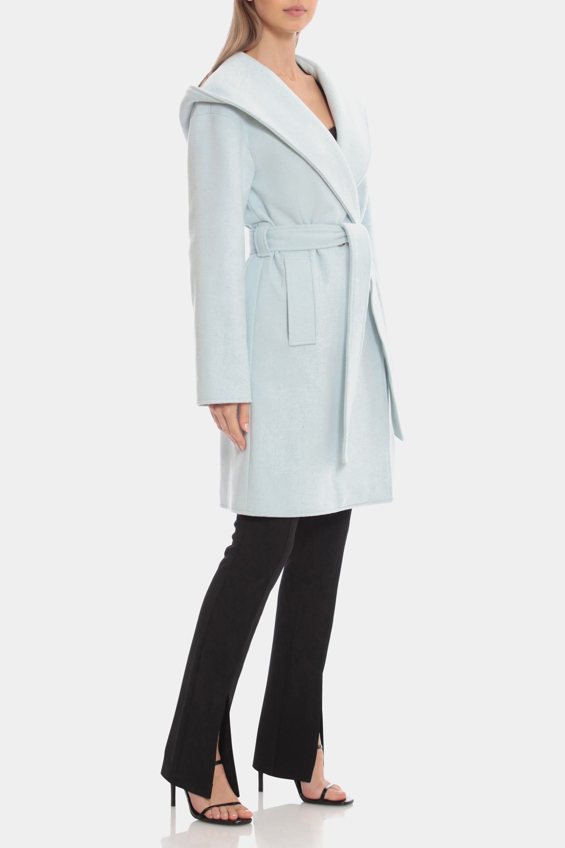 Belted Twill Hooded Robe Coat sold by Lord & Taylor product image thumbnail 7