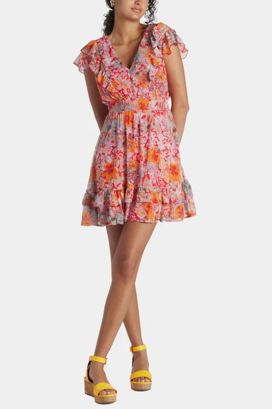 Smocked Waist Mini Ruffle Dress sold by Lord & Taylor