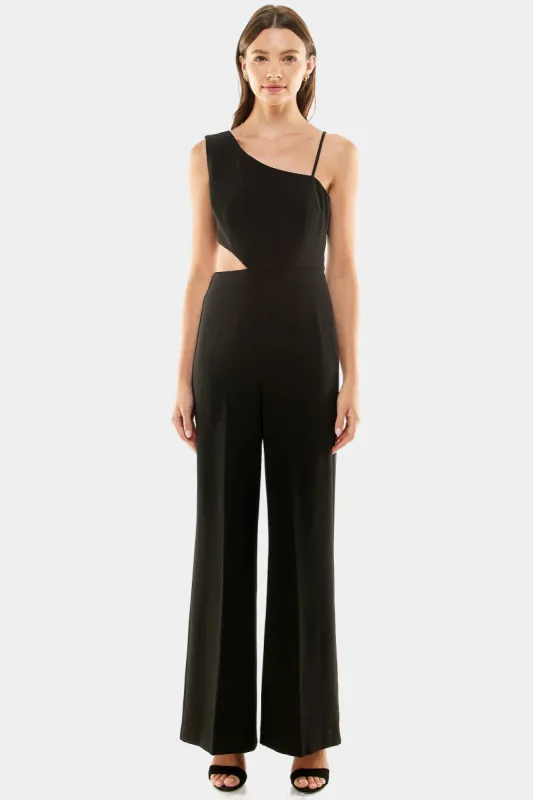 One Shoulder Side Cut Out Jumpsuit sold by Lord & Taylor