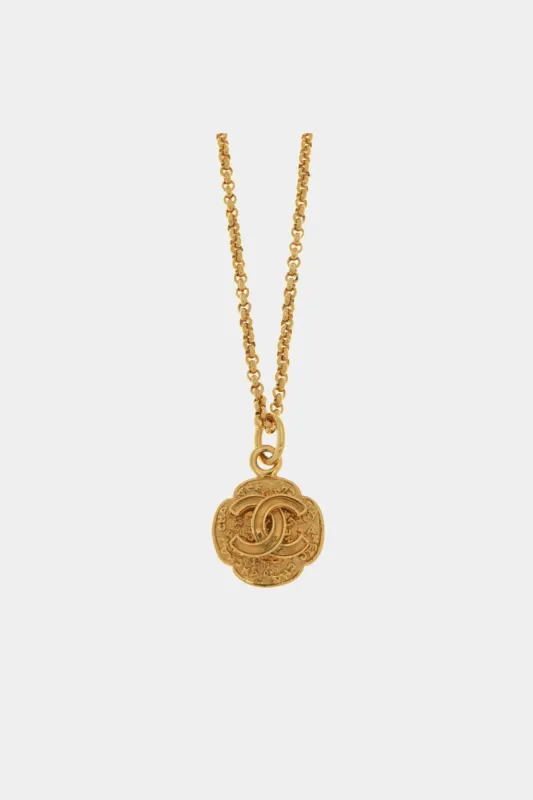 CC Logo Pendant Long Necklace sold by Lord & Taylor