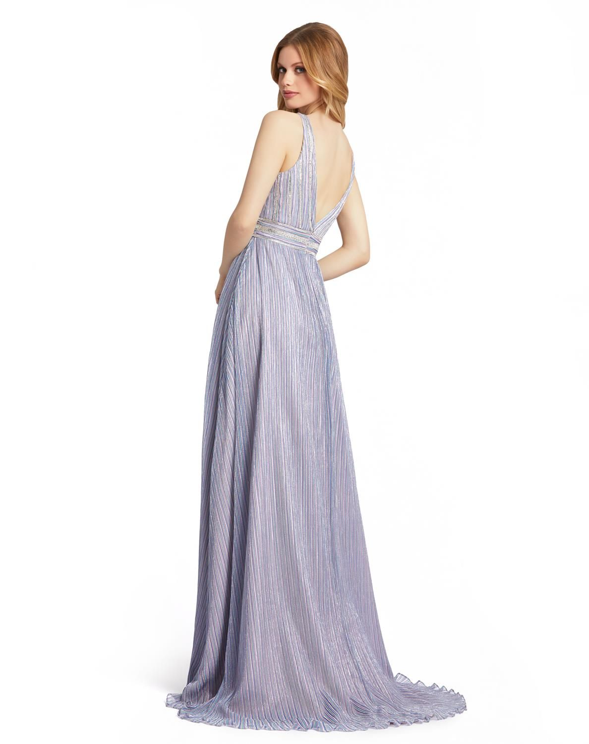 V Neck High Slit Gown sold by Lord & Taylor product image thumbnail 3