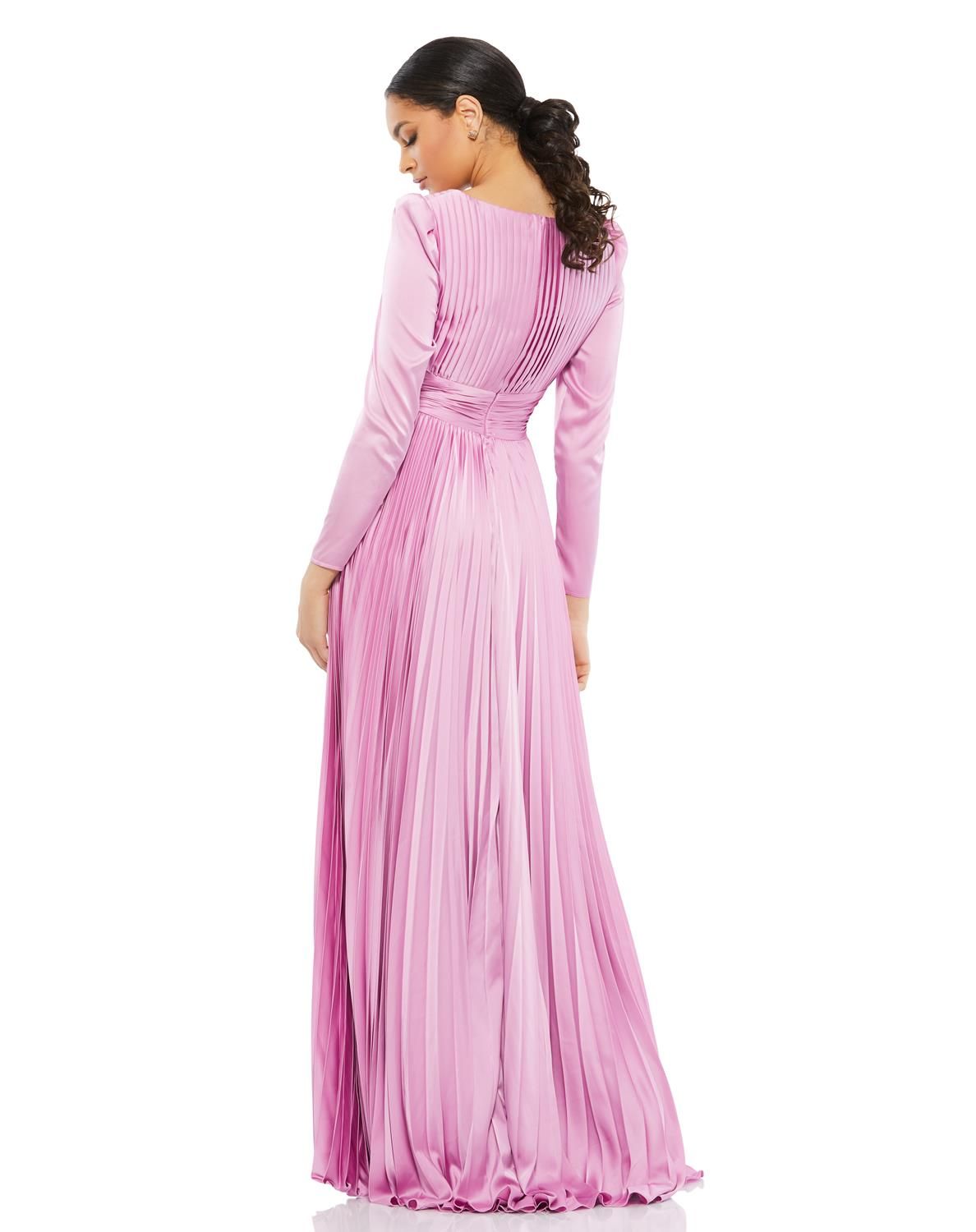 Long Sleeve Satin Gown sold by Lord & Taylor product image thumbnail 2