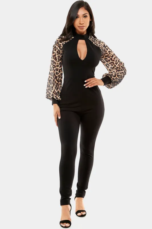 Printed Puff Sleeve Jumpsuit sold by Lord & Taylor