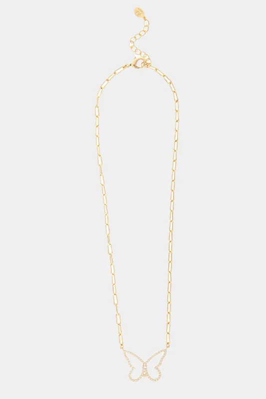 Cz Butterfly Pendant sold by Lord & Taylor