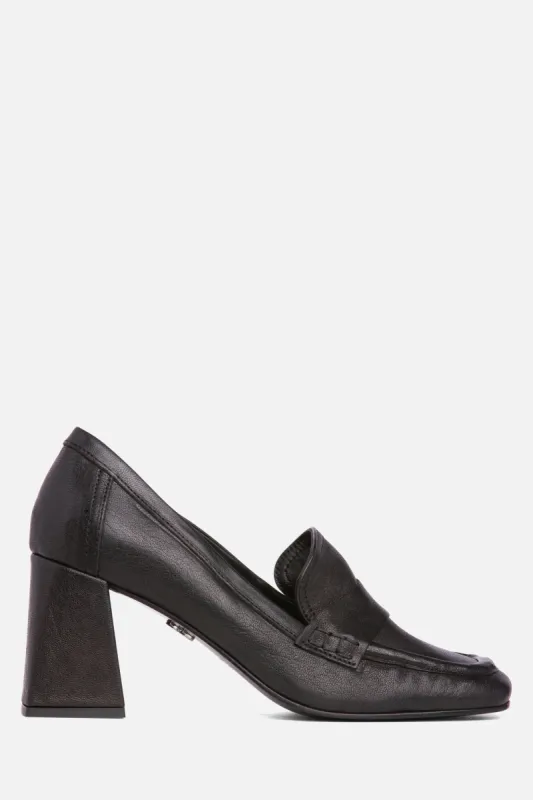 Leather Block Heel Pump sold by Lord & Taylor