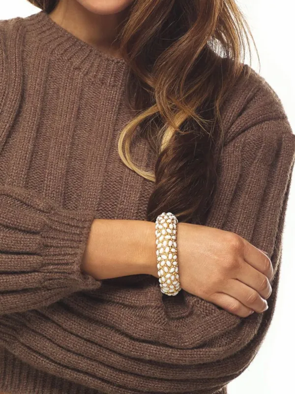 White Oval Cabochon Bracelet sold by Lord & Taylor