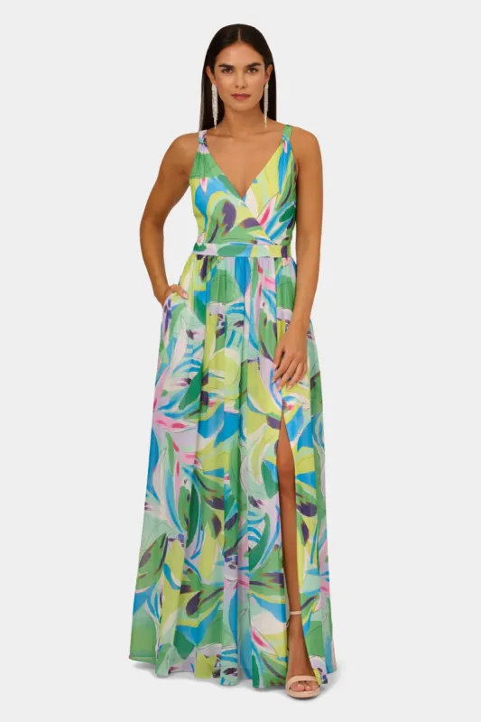 Printed Chiffon Maxi Dress sold by Lord & Taylor