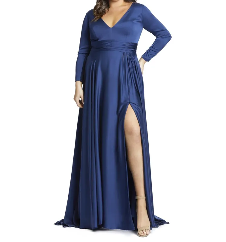 Long Sleeve A-Line Gown sold by Lord & Taylor
