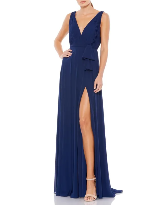 Sleeveless V-Neck Chiffon Gown sold by Lord & Taylor