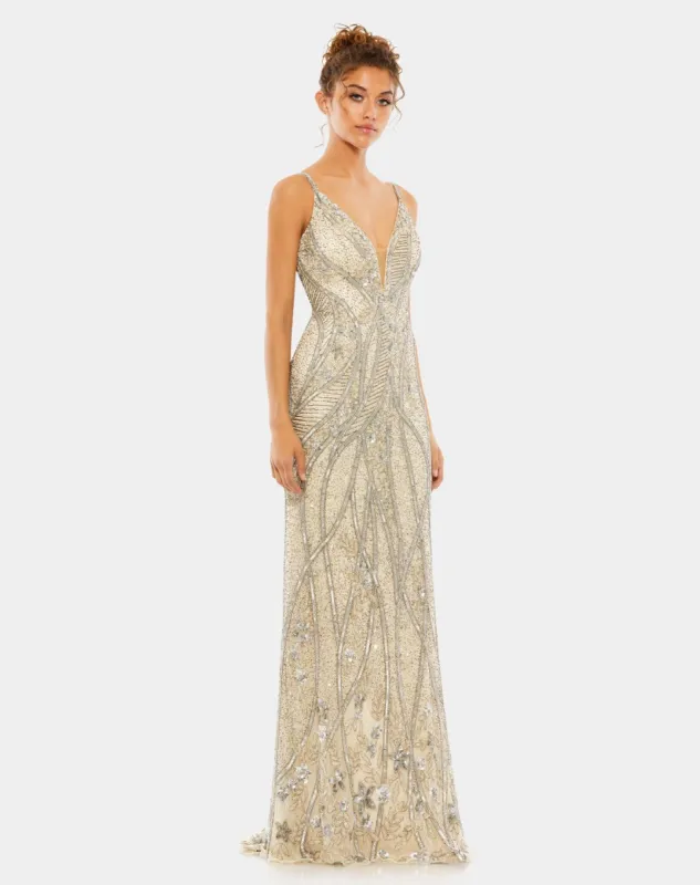 Embellished Low Back Gown sold by Lord & Taylor