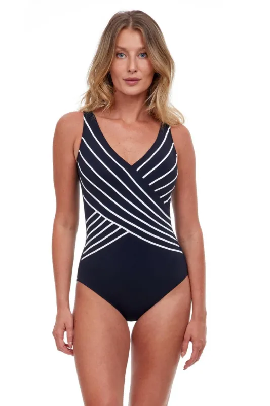 Embrace Surplice One Piece Swimsuit sold by Lord & Taylor