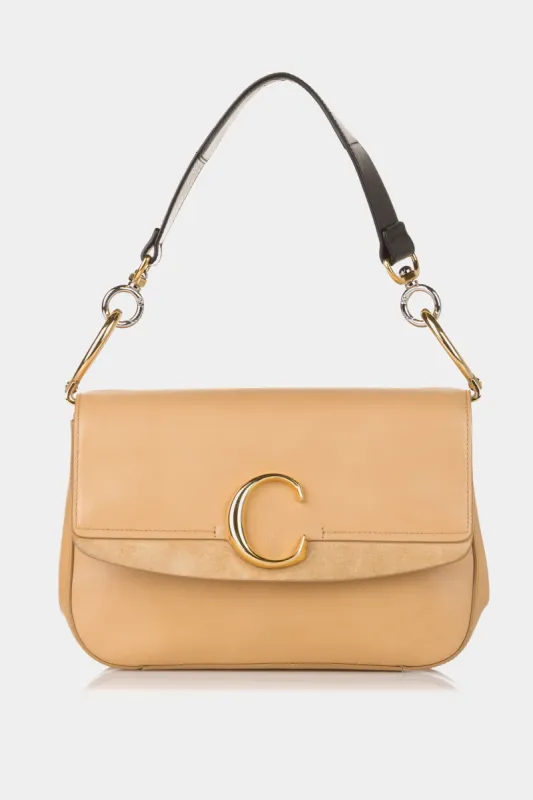 C Leather Shoulder Bag sold by Lord & Taylor