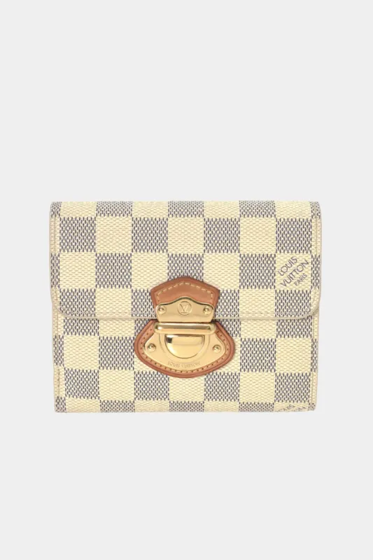 Damier Azure Canvas Joey Wallet sold by Lord & Taylor