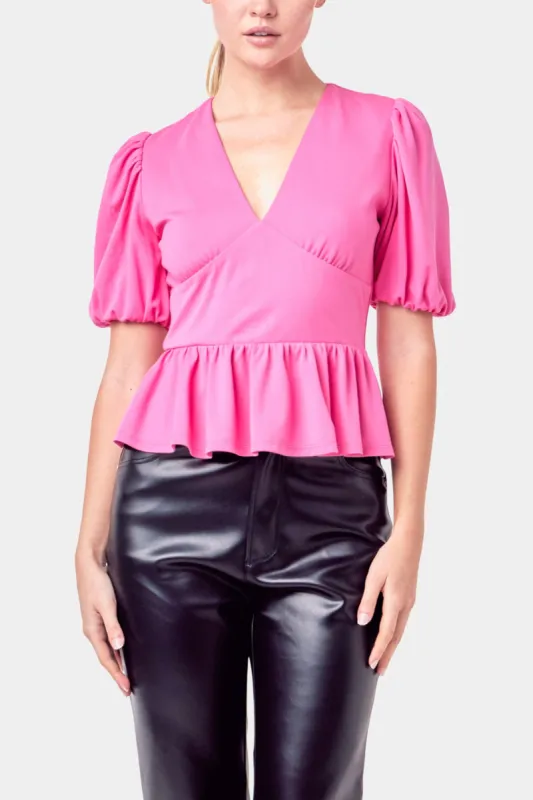 Puff Sleeve Knit Top sold by Lord & Taylor