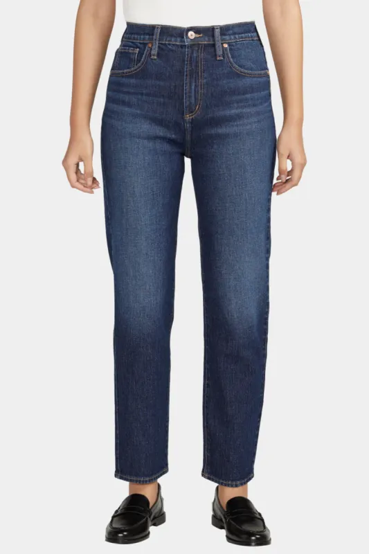 Highly Desirable High Rise Slim Straight Leg Jeans sold by Lord & Taylor