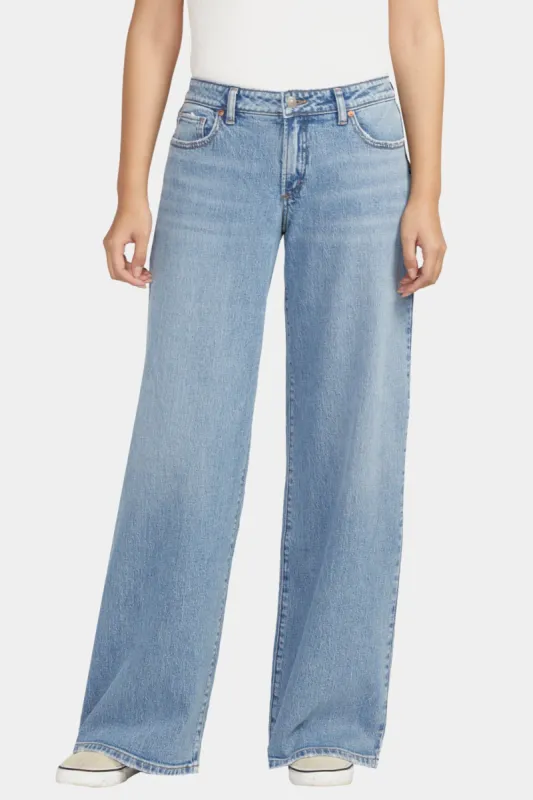 Low Rise Wide Leg Skater Jeans sold by Lord & Taylor