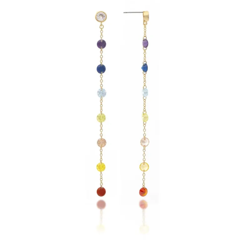 Multi Stone Chain Earrings sold by Lord & Taylor