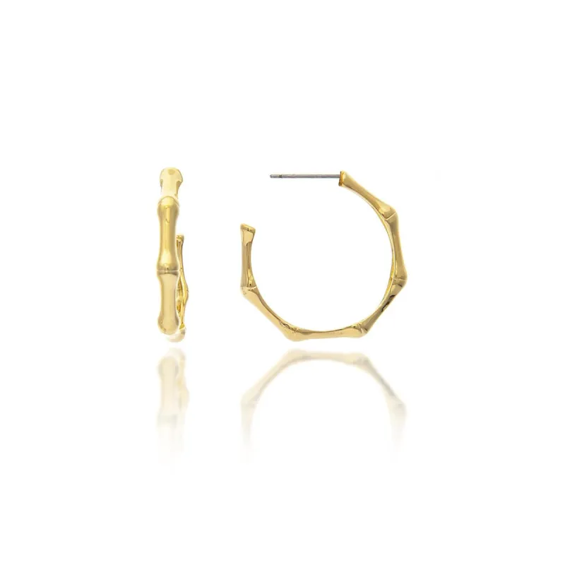 Bamboo Hoop Earrings sold by Lord & Taylor