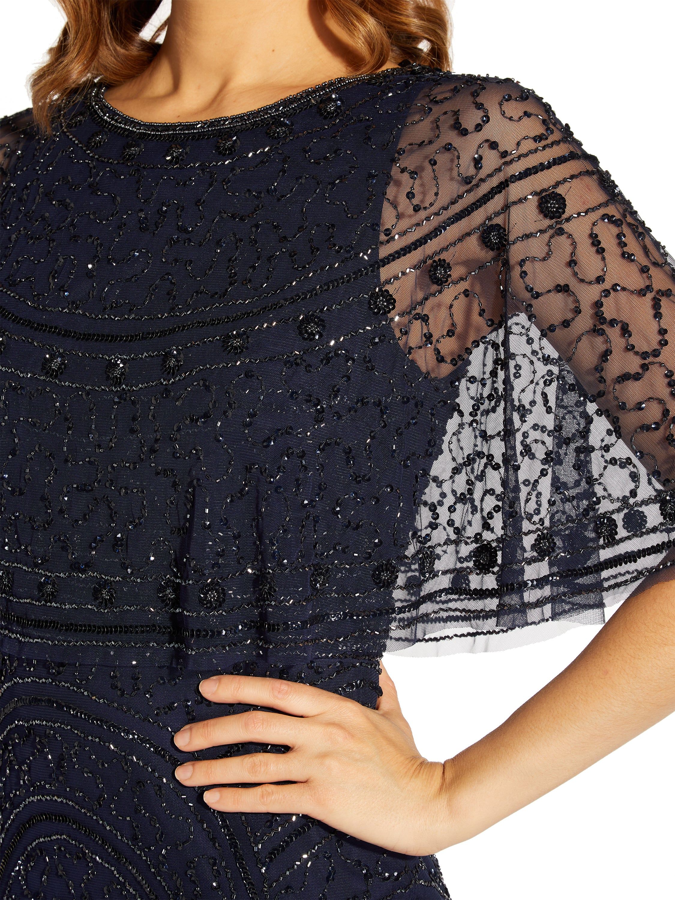 Cape Beaded Sheath Dress sold by Lord & Taylor product image thumbnail 3