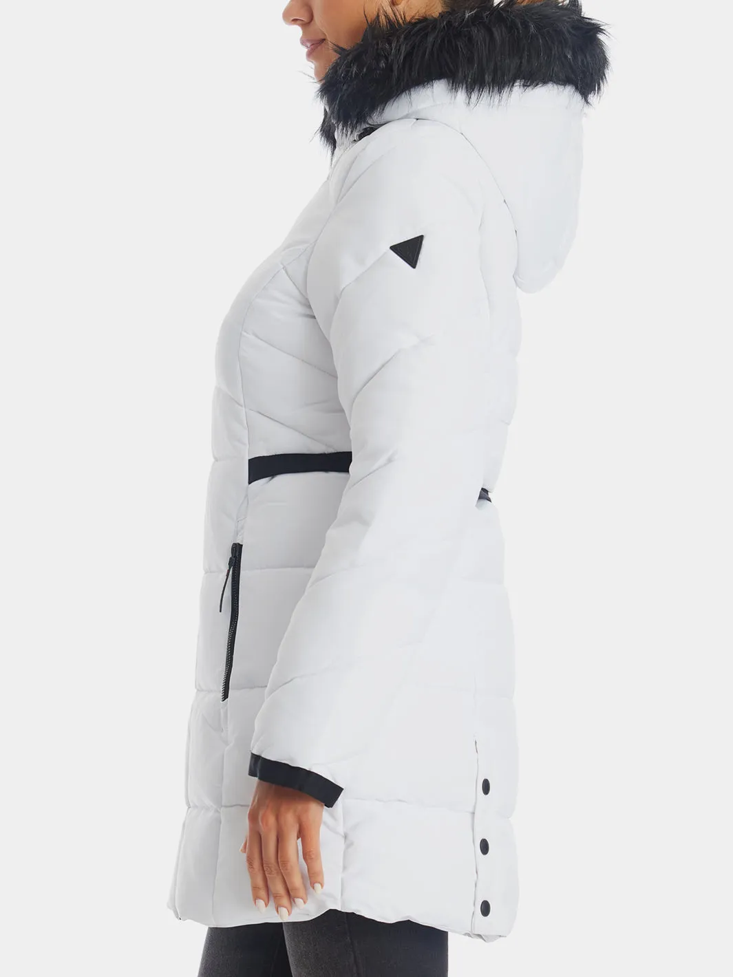 Removable Fur Hood Puffer Jacket sold by Lord & Taylor product image thumbnail 4