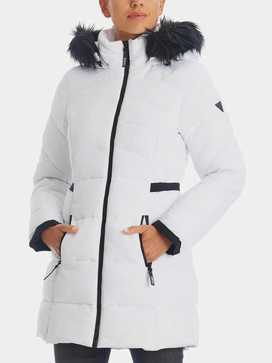Removable Fur Hood Puffer Jacket sold by Lord & Taylor product image thumbnail 2