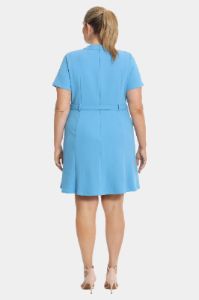 V-Neck Belted Flare Dress sold by Lord & Taylor