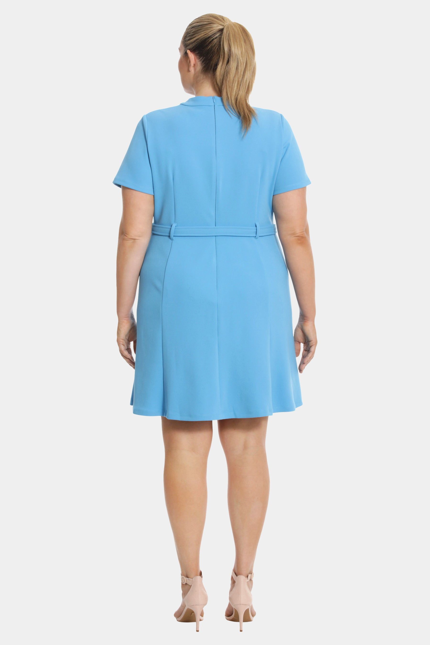 V-Neck Belted Flare Dress sold by Lord & Taylor product image thumbnail 2