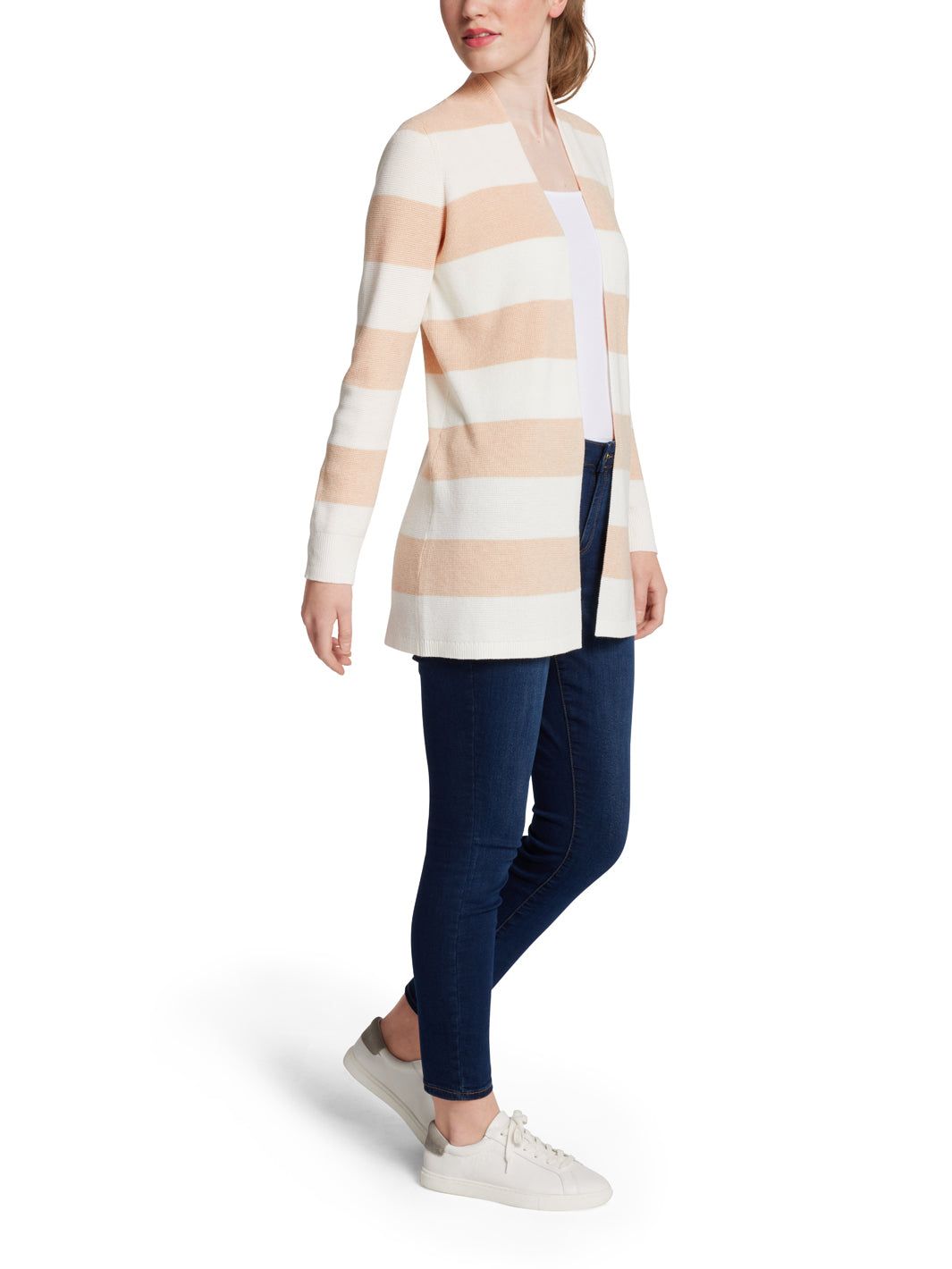 Striped Open Front Cardigan sold by Lord & Taylor product image thumbnail 2