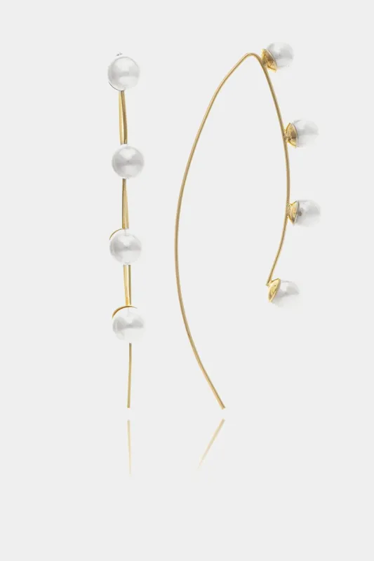 Long Wire Pearl Earrings sold by Lord & Taylor