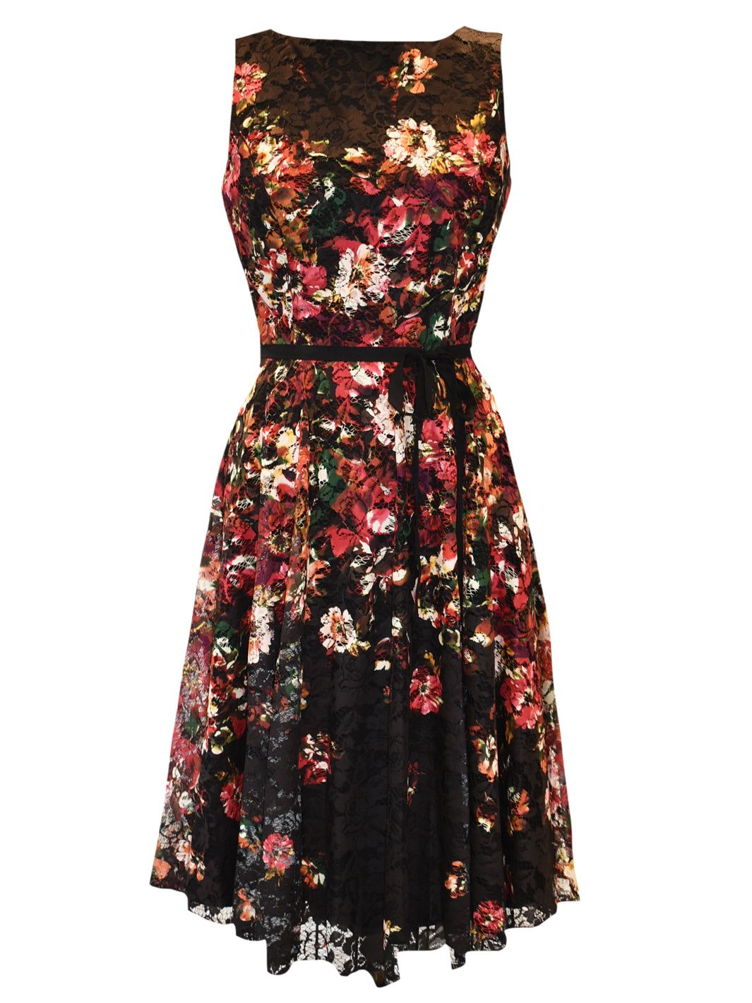 Floral Printed Lace Dress sold by Lord & Taylor product image thumbnail 4